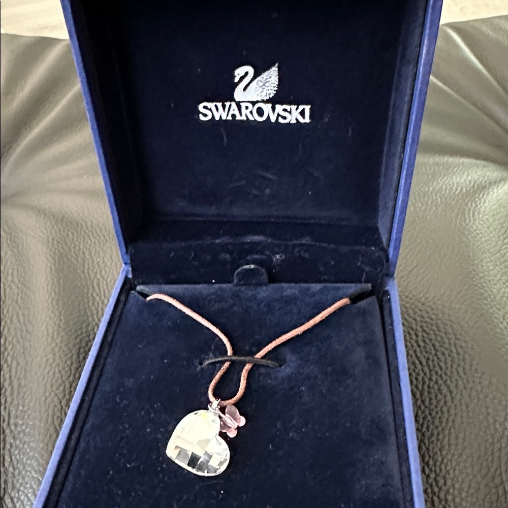 Swarovski Heart & Butterfly Nevklace